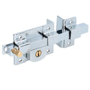 CERRADURA DE BARRA FIJA FUNCIÓN DERECHA, CROMO BRILLANTE, LLAVE ESTÁNDAR, BLÍSTER LOCK - Axa Lock Center