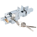 CERRADURA DE BARRA FIJA FUNCIÓN DERECHA, CROMO BRILLANTE, LLAVE TETRA, BLÍSTER LOCK - Axa Lock Center