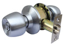 Cerradura De Perilla Cilindrica Mod Brandy Wine Recamara Acabado Cromo Mate - Axa Lock Center