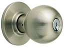 Cerradura De Perilla Mod Ball Llave-Llave 60 Mm Acabado Cromo Mate - Axa Lock Center