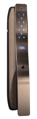 Cerradura Digital Hione Push Pull IDL-300F Acabado Oro Titanio - Axa Lock Center