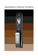 Cerradura Digital Hione Push Pull - Reconocimiento facial Mod H-7070 Acabado Gris - Axa Lock Center