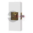 Cerrojo Modelo Argos Cuadrado Llave - Mariposa Laton Antiguo - Axa Lock Center