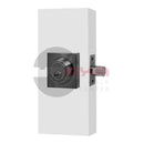 Cerrojo Modelo Argos Cuadrado Llave - Mariposa Niquel satinado - Axa Lock Center