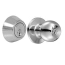 Combo pomo bola y cerrojo sencillo, acero inoxidable Lock - Axa Lock Center