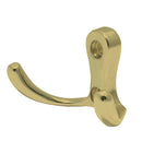 Gancho perchero doble, acabado latón brillante Lock - Axa Lock Center