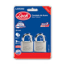 JUEGO DE 2 CANDADOS DE ACERO CORTOS 38 MM, LLAVE ESTÁNDAR LOCK - Axa Lock Center