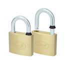 Juego de 2 candados latón gancho corto 40mm Lock - Axa Lock Center