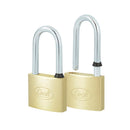 Juego de 2 candados latón gancho largo 40mm Lock - Axa Lock Center