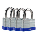 JUEGO DE 4 CANDADOS LAMINADOS 40 MM, LLAVE ESTÁNDAR LOCK - Axa Lock Center