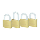 Juego de 4 candados latón gancho corto 40mm Prolok - Axa Lock Center