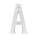Letra A slim 4" cromo satinado Lock - Axa Lock Center