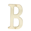 Letra B slim 4" latón brillante Lock - Axa Lock Center