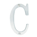 Letra C slim 4" cromo satinado Lock - Axa Lock Center