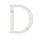 Letra D slim 4" cromo satinado Lock - Axa Lock Center