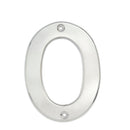 Numero 0 bold 4" cromo satinado Lock - Axa Lock Center