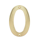 Numero 0 slim 4" latón brillante Lock - Axa Lock Center