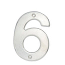 Numero 6 bold 4" cromo satinado Lock - Axa Lock Center