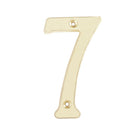 Numero 7 slim 4" latón brillante Lock - Axa Lock Center